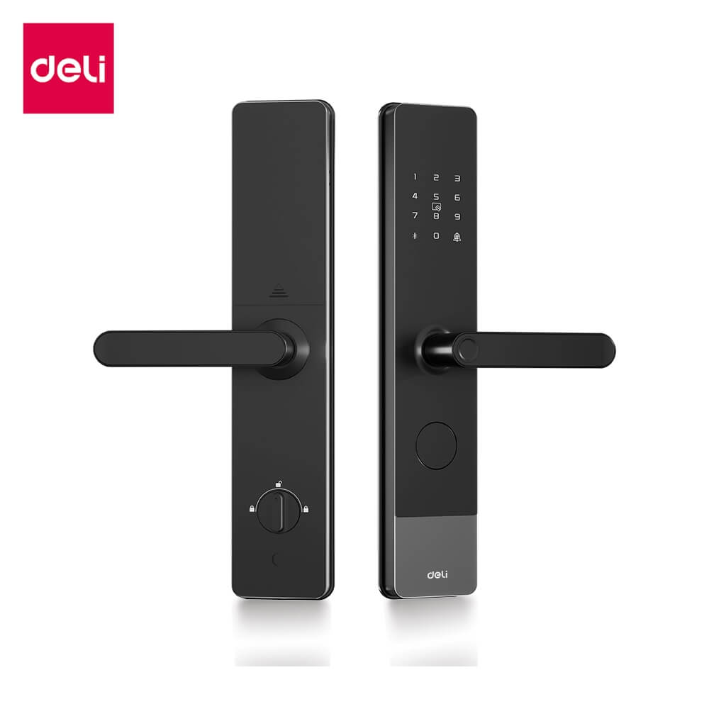 กลอนดิจิตอล DELI ES620-BK-01 ระบบสัมผัส รองรับAI สีดำ_0